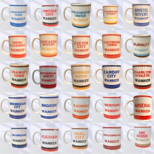 Wanker football supporters mug - wanker,