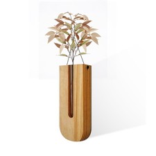 Wooden Wall Vase Modern