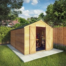 12x8 Wood Garden Shed Overlap