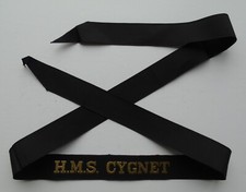 Royal Navy Cap Tally HMS