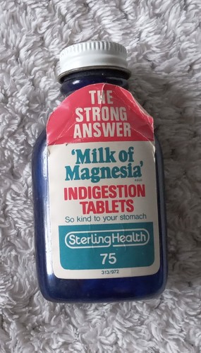 Milk magnesia pill - milk, of