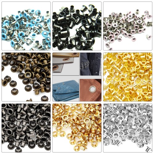 Brass eyelets with washers - brass,