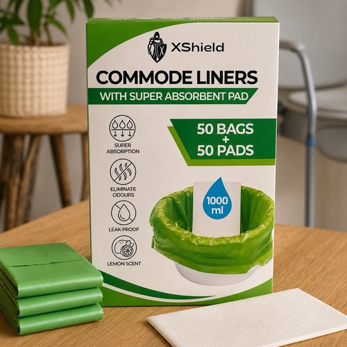 Xshield commode liners bags - xshield,