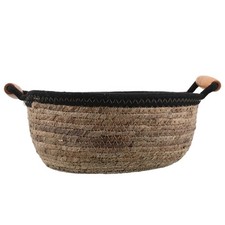  Desktop Storage Basket Hyacinth with Handle Bathroom Organizing Baskets