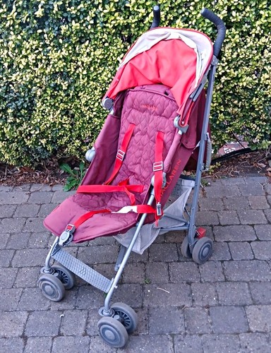 Maclaren quest pram red - maclaren, red/grey