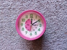 Lorus Time Teacher Beep Alarm Clock Pink Very Good Condition Full Working Order