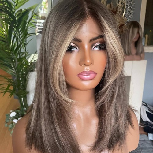 Women dark brown with ash - brown,