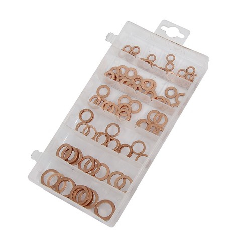 110pc copper washer assortment - washer,