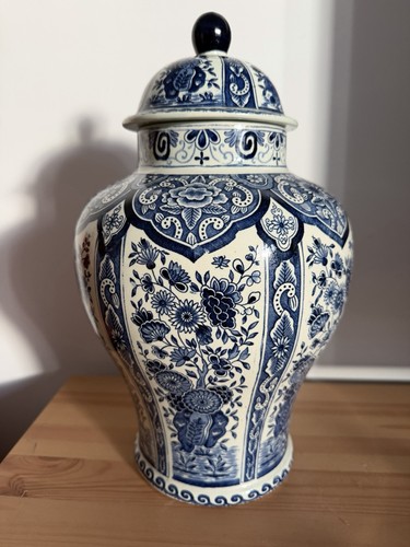 Midcentury porcelain vase with - vase,