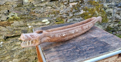 Vintage hand carved - carved, wooden