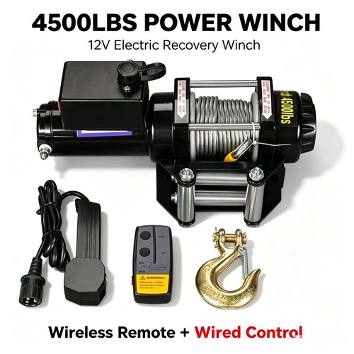 4500lbs electric winch - ,