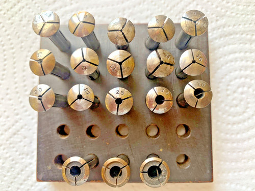 Eighteen 5mm collets for - eighteen,