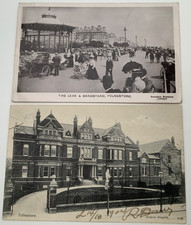 POSTCARD bandstand  Victoria hospital Folkstone  Posted 1904 1907 1 real photo