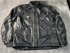 Barbour  Triumph Motorcycle Biker Leather Jacket Size XL