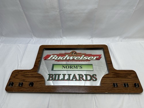 Vtg wood budweiser - vtg, mirror
