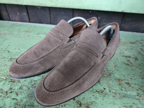 Cantarelli brown suede penny - cantarelli,