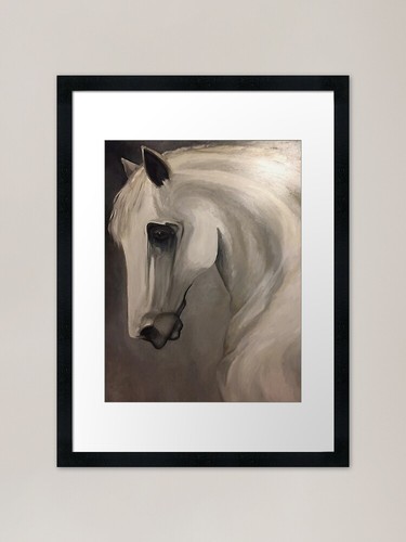 Leonardo horse framed art - framed,