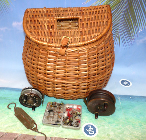 Vintage wicker fly fishing - vintage,