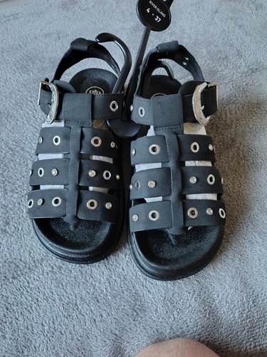 River island black sandals - black,