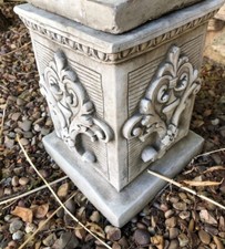 Solid Square stone plinth highly detailed heavy stunning pillar decorated