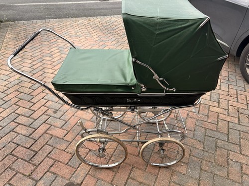 Vintage silver cross pram - vintage,
