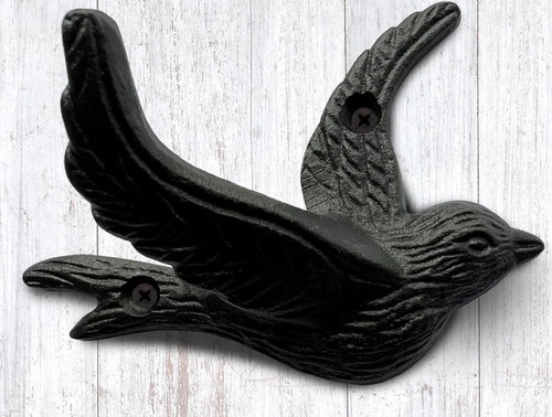 Cast iron metal flying bird - cast,