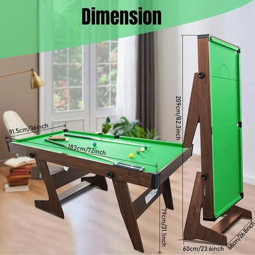 6ft foldable snooker - 6ft,