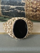 Gents 9ct Gold & Onyx  Signet