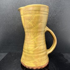 Bernard Leach stoneware cross hatched decorglaze old BL Mark 22cm tall #2781