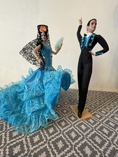 Marin Chiclana Spanish Flamenco Dancer Dolls Male Female Pair Vintage 