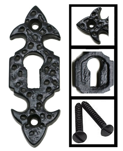 Black antique iron fleur - black,