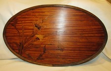 Emile GALLE RARE WOODEN TRAY