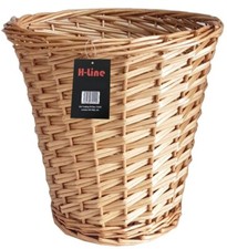 BROWN WICKER WILLOW BASKET BIN