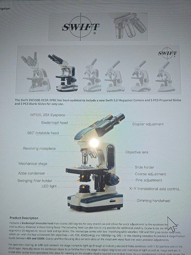 Swift microscope sw350b - microscope.,