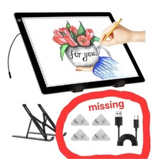 A3 Light Box - Tracing Light Pad with Stand, Stepless Dimmable 3 Levels Brightn