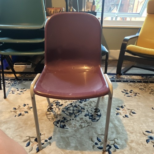 3burgundy plastic metal - plastic, &