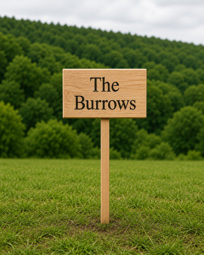 Personalised wooden house sign - personalised,