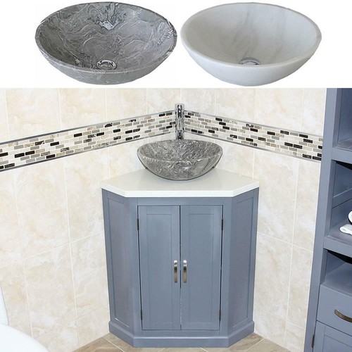 Grey painted bathroom vanity - painted,