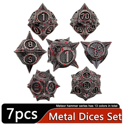 Metal dices set for - metal, dungeons