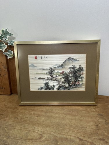 Vintage chinese silk painting - chinese,