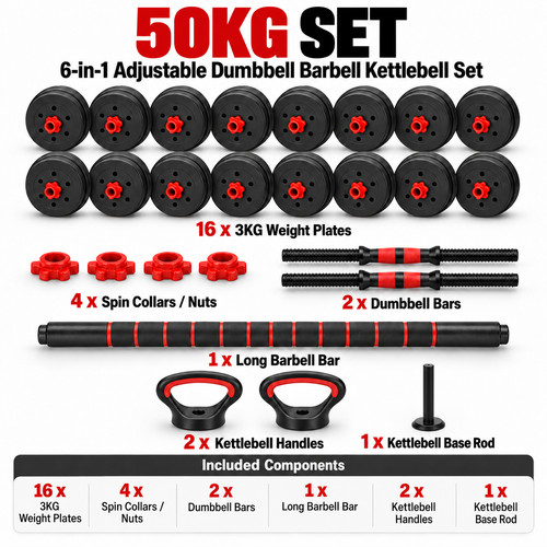 Adjustable dumbbell barbell - adjustable,