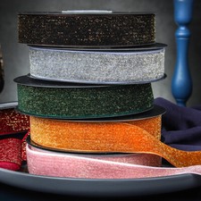 Vintage Sequin Velvet Ribbon