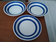 3 Staffordshire Chef Ware Blue