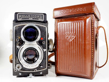 Rolleicord Va Twin Lens Reflex TLR Camera With Lovely Real Leather Case & Strap