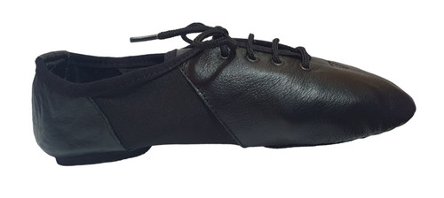 Jazz dance shoes black leather - black,