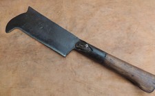 Vintage W Gilpin Socketed Billhook, heavy, clean and sharp