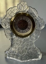 Walther and Sohne Art Deco Clear Glass Clock 