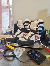 Reebok Boxing Boots Nubuck White Black Red Mayweather Men 9