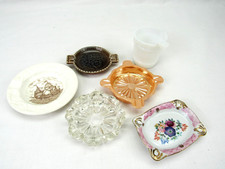 Lot Of 6 Vintage Ashtrays hand painted luster Wade Wedgewood ship