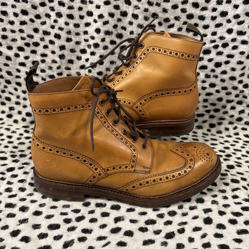 Loakes brown lace brogue - lace,